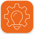 Consistent application accuracy icon orange