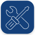 Extend equipment life icon blue