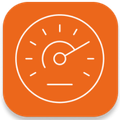 High speed application icon orange spi