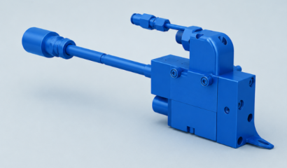 Modular hotmelt systems machine part blue