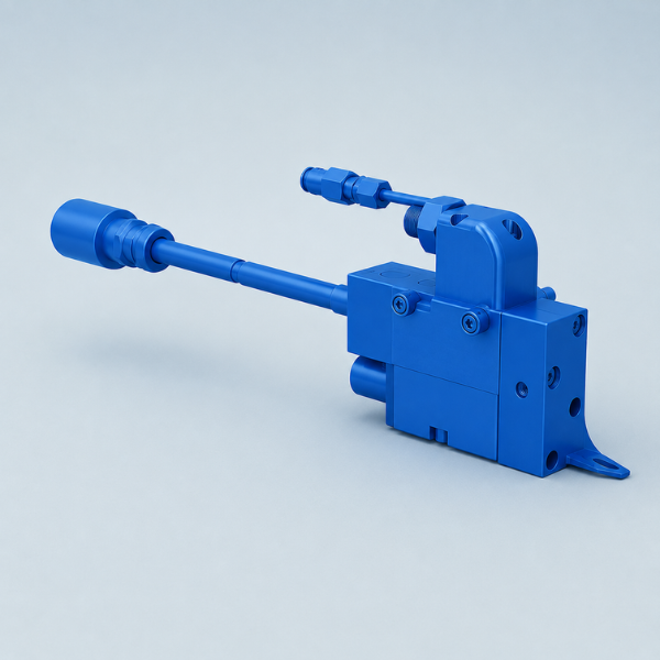Modular hotmelt systems machine part blue