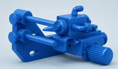 PVA system for filters blue machine part