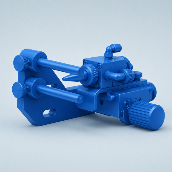 PVA system for filters blue machine part