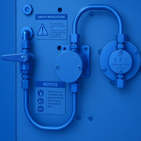 Rewind systems machinery product image blue