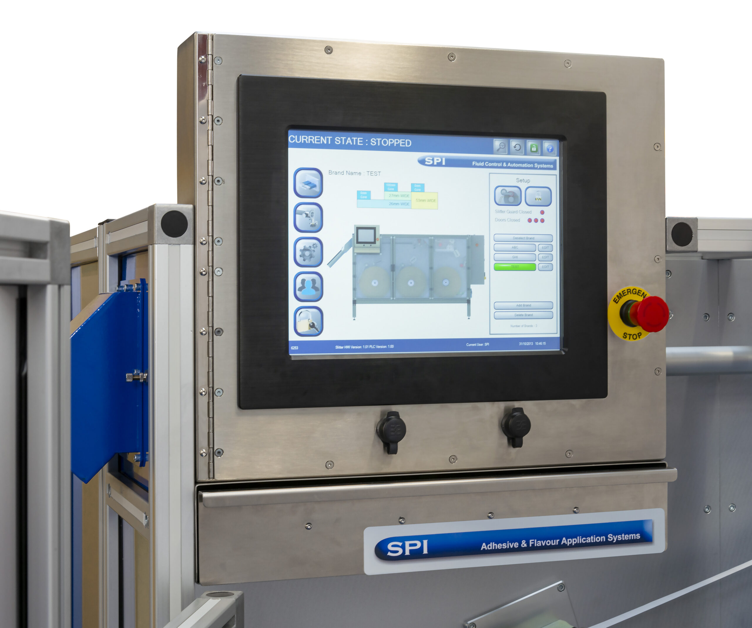 Slitter machine spi screen 2