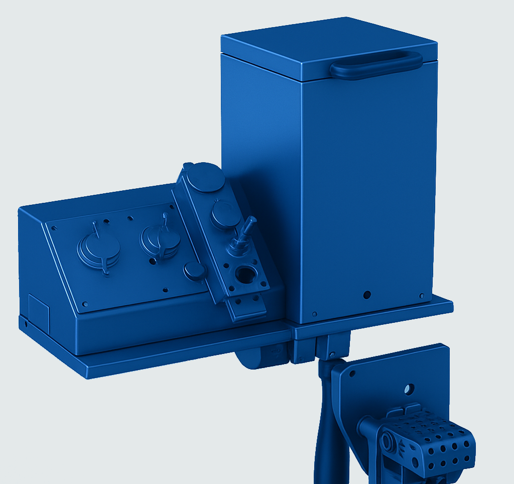 PVA Glue System industrial machine hero image blue